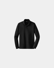 Custom micropique Sport-Tek long sleeve polo - Black