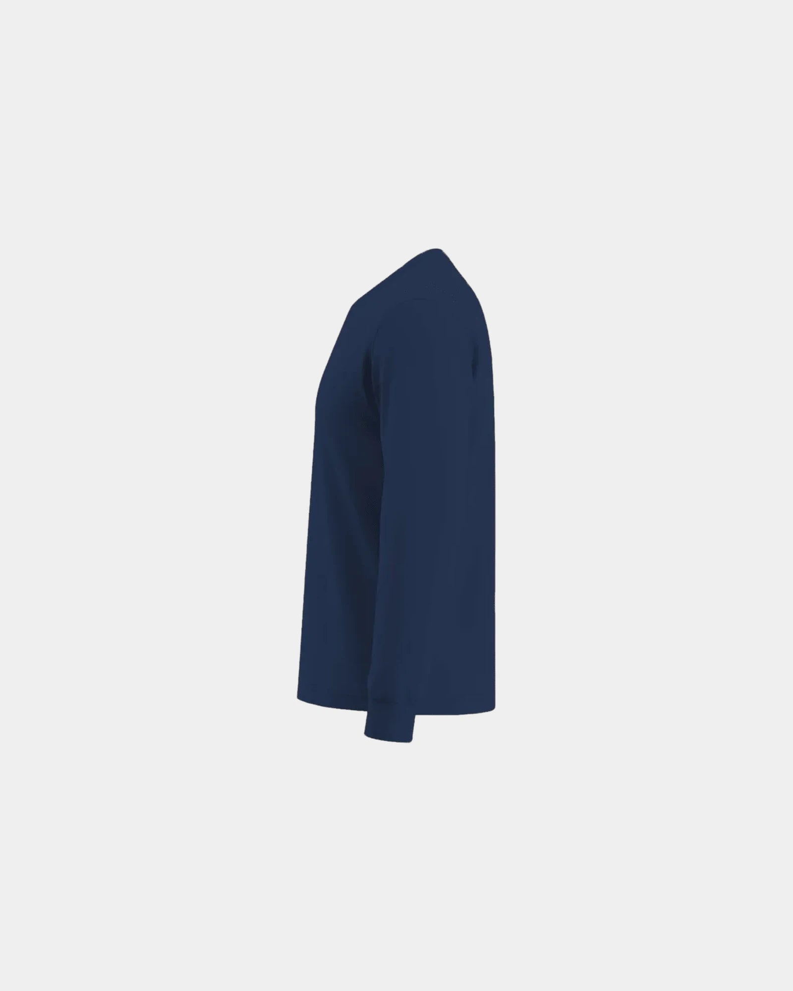 Custom micropique Sport-Tek long sleeve polo - True Navy