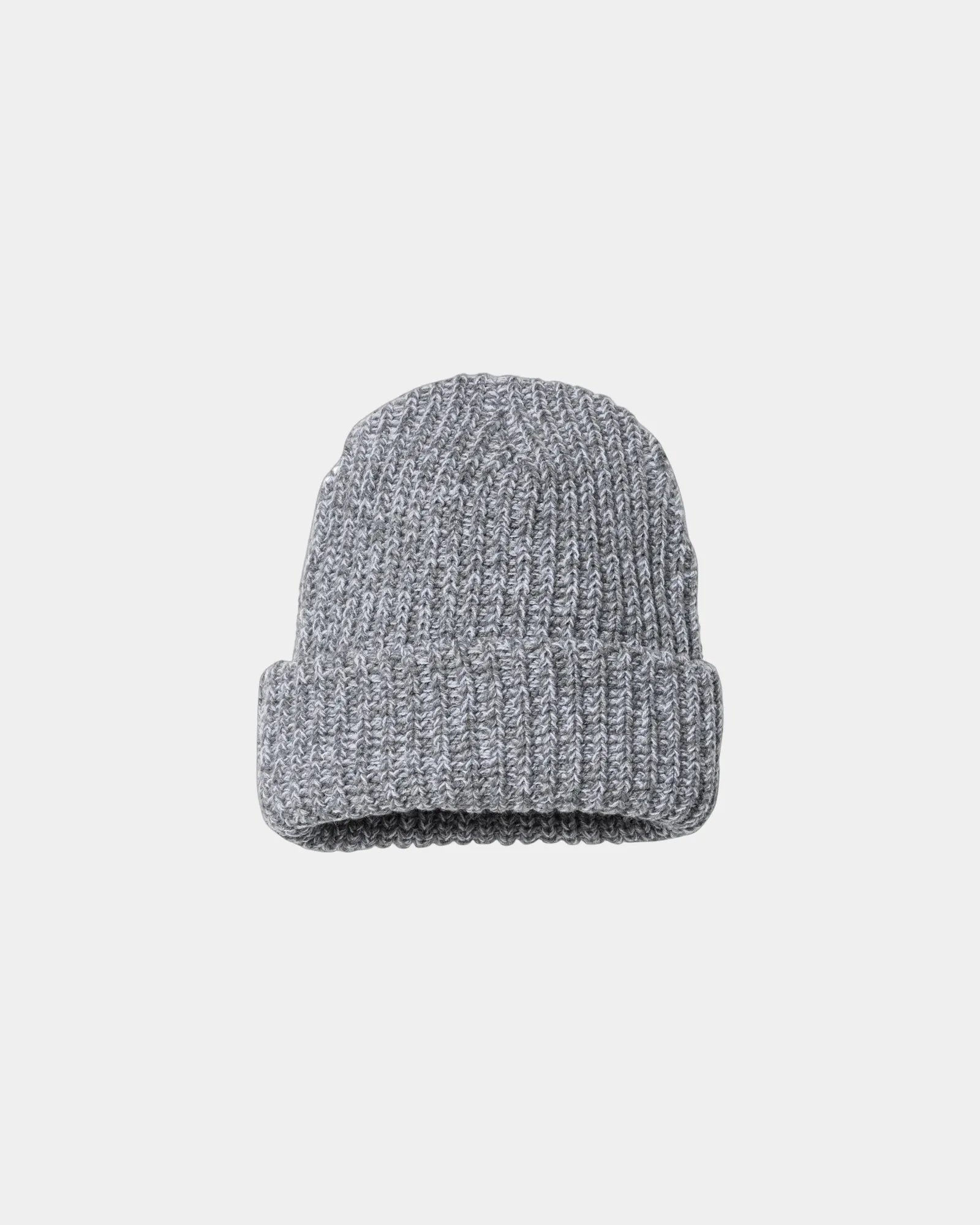 Custom chunky cuffed beanie for teams and events - Grey/ White Speckled