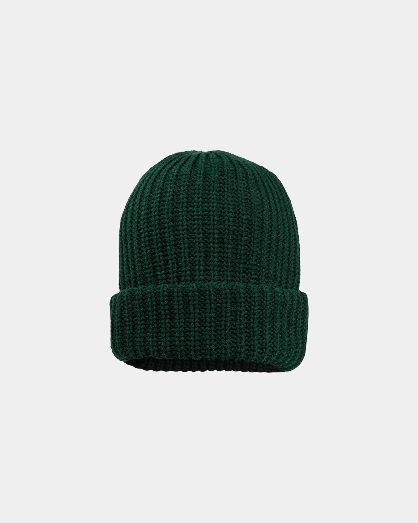 Custom chunky cuffed beanie for teams and events - Forest Green