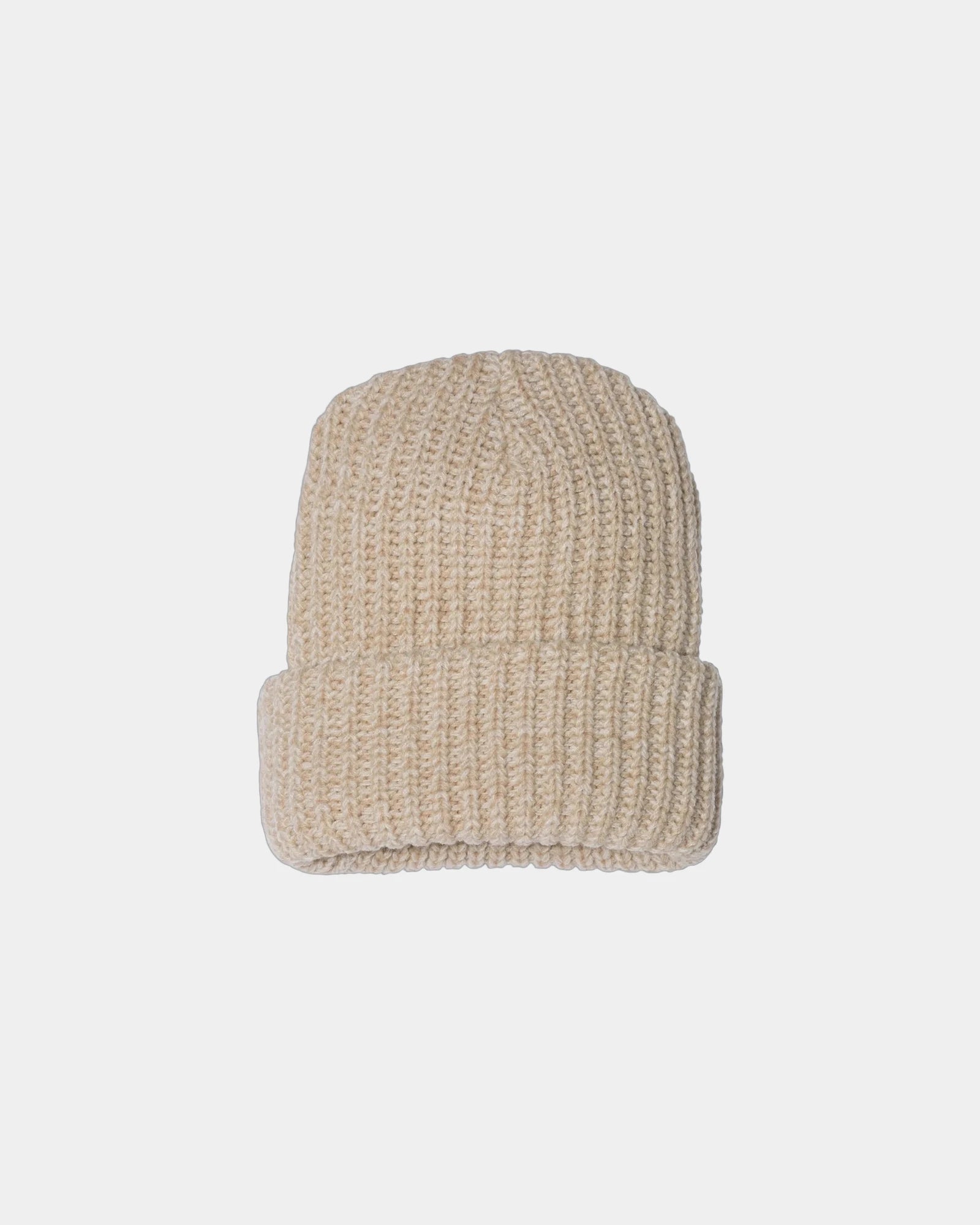Custom chunky cuffed beanie for teams and events - Oatmeal