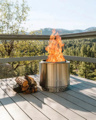Custom smokeless fire pit and stand combo set - 6