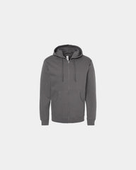 Custom full-zip hoodie Independent Trading Co. Midweight - Charcoal