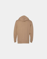 Custom full-zip hoodie Independent Trading Co. Midweight - Sandstone