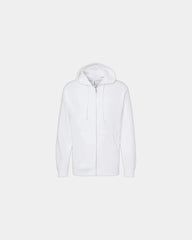 Custom full-zip hoodie Independent Trading Co. Midweight - White