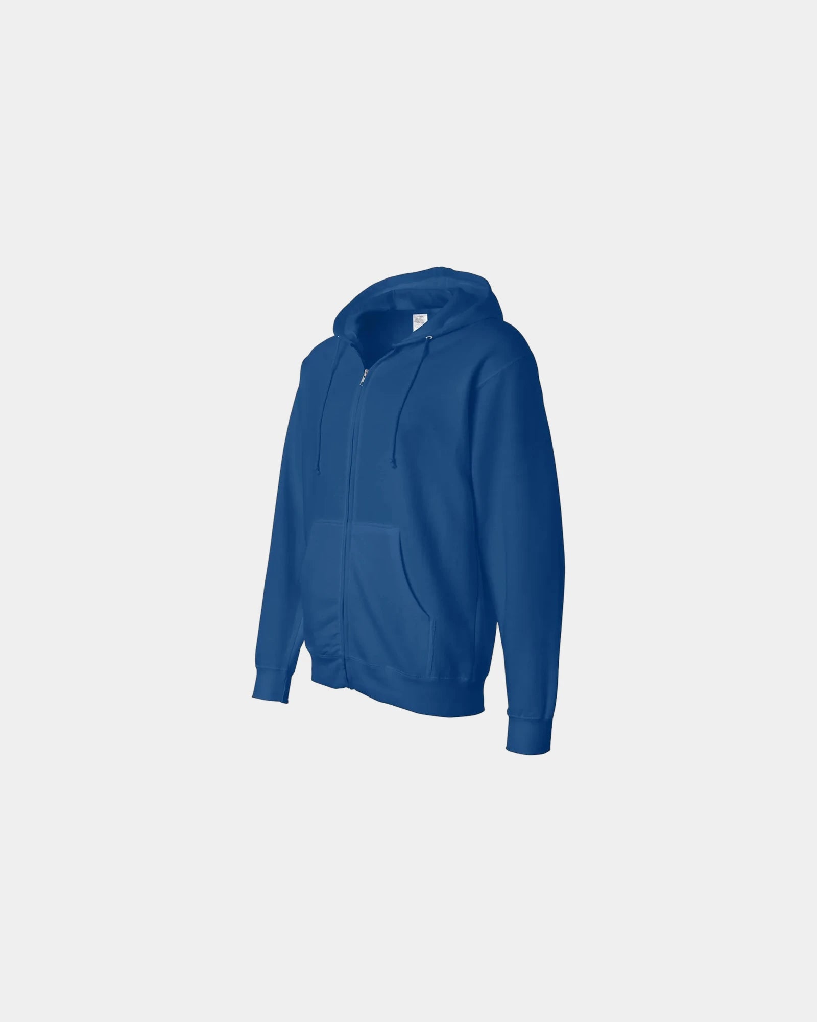 Custom full-zip hoodie Independent Trading Co. Midweight - Royal