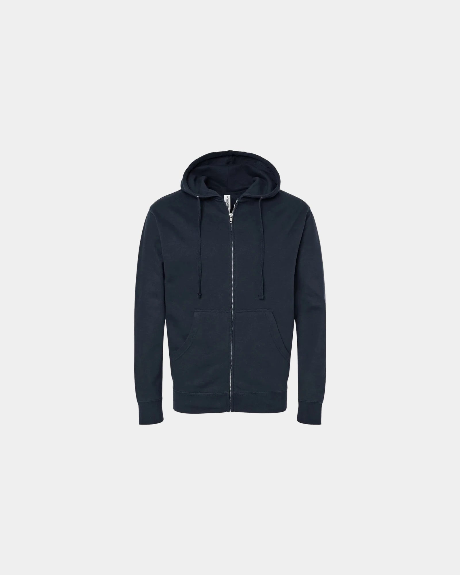 Custom full-zip hoodie Independent Trading Co. Midweight - Navy