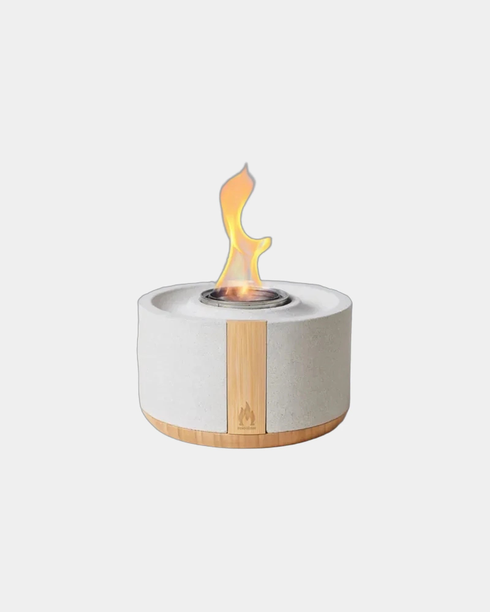 Custom gel fuel tabletop fire bowl for companies - White