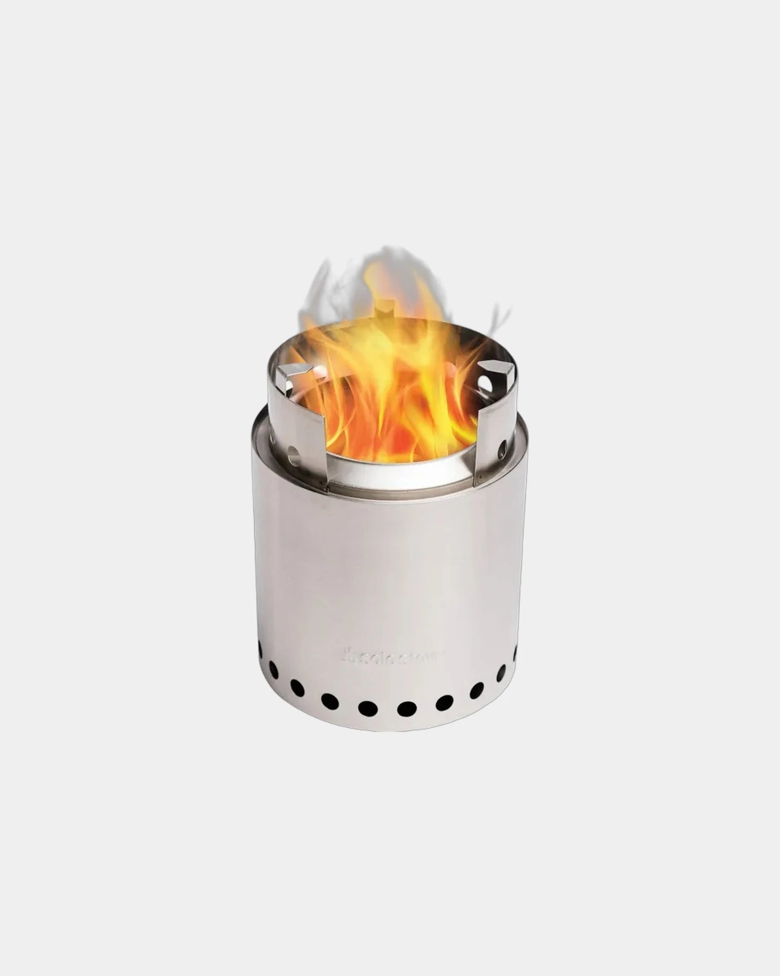 Custom double-wall stainless steel camp stove 2.2 lb - Stainless Steel