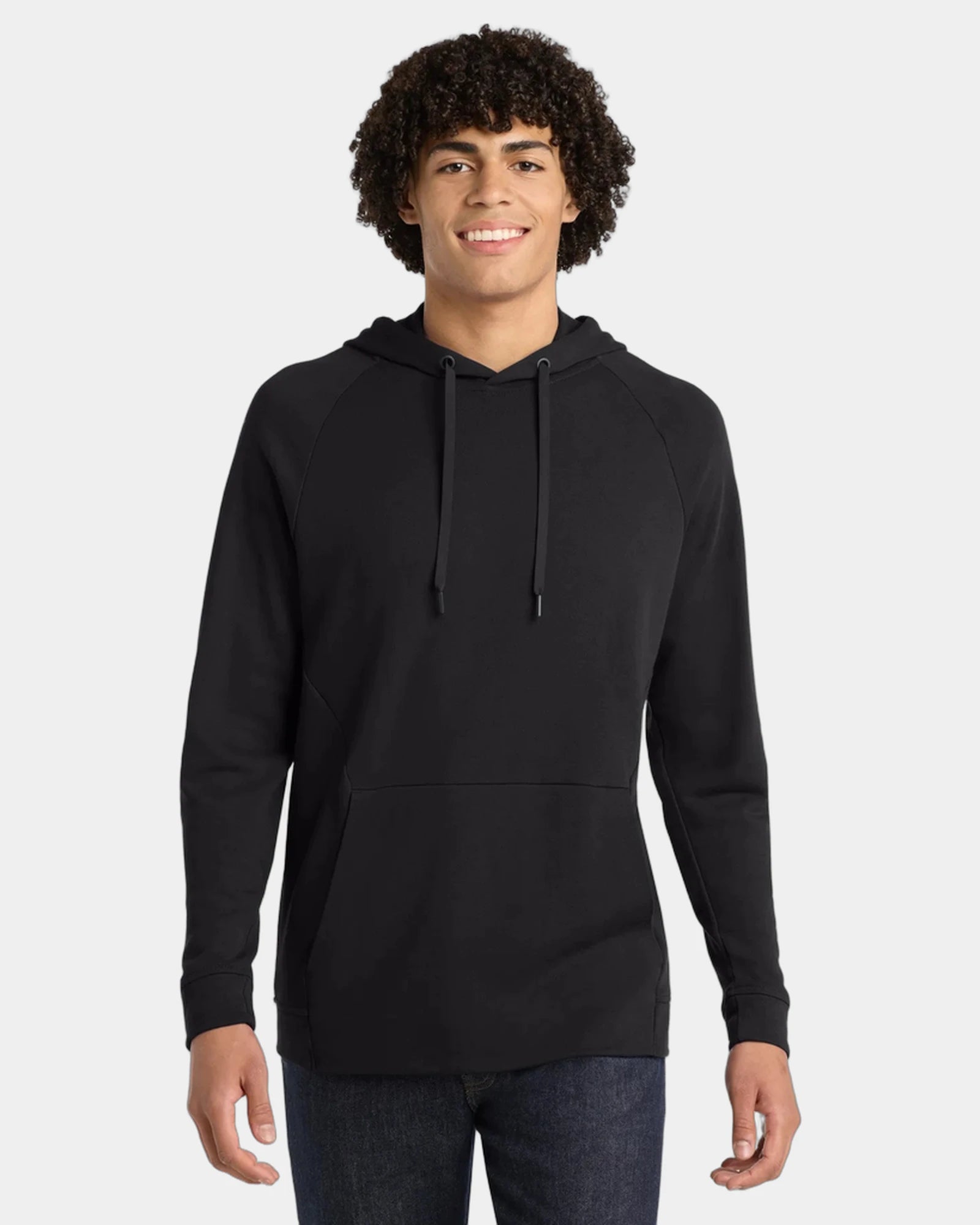Custom French terry pullover hoodie Sport-Tek - Black