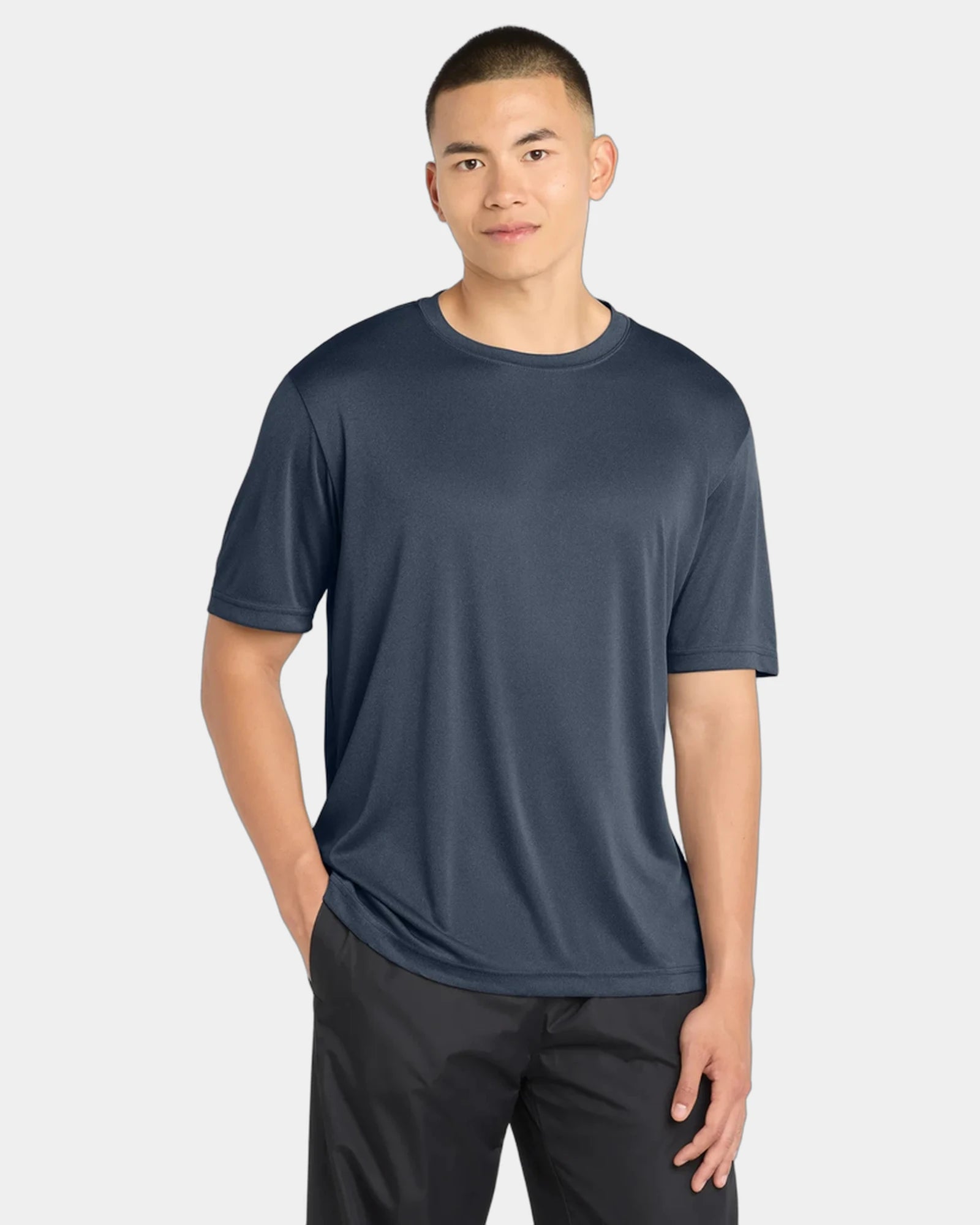 Custom polyester tee Sport-Tek PosiCharge Competitor - True Navy Heather