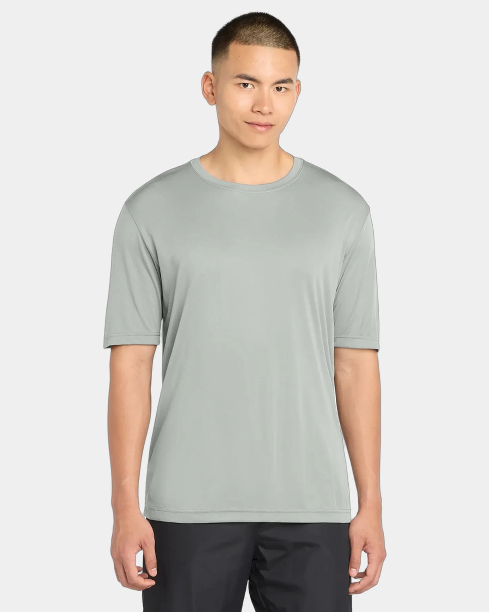 Custom polyester tee Sport-Tek PosiCharge Competitor - Silver