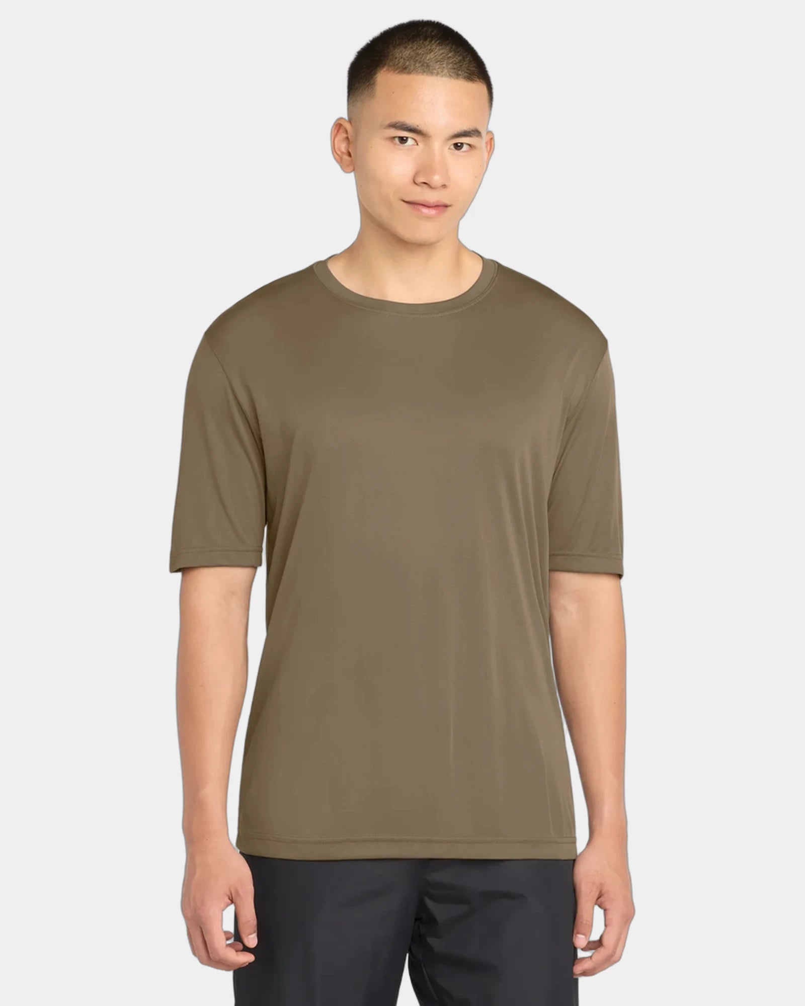 Custom polyester tee Sport-Tek PosiCharge Competitor - Woodland Brown