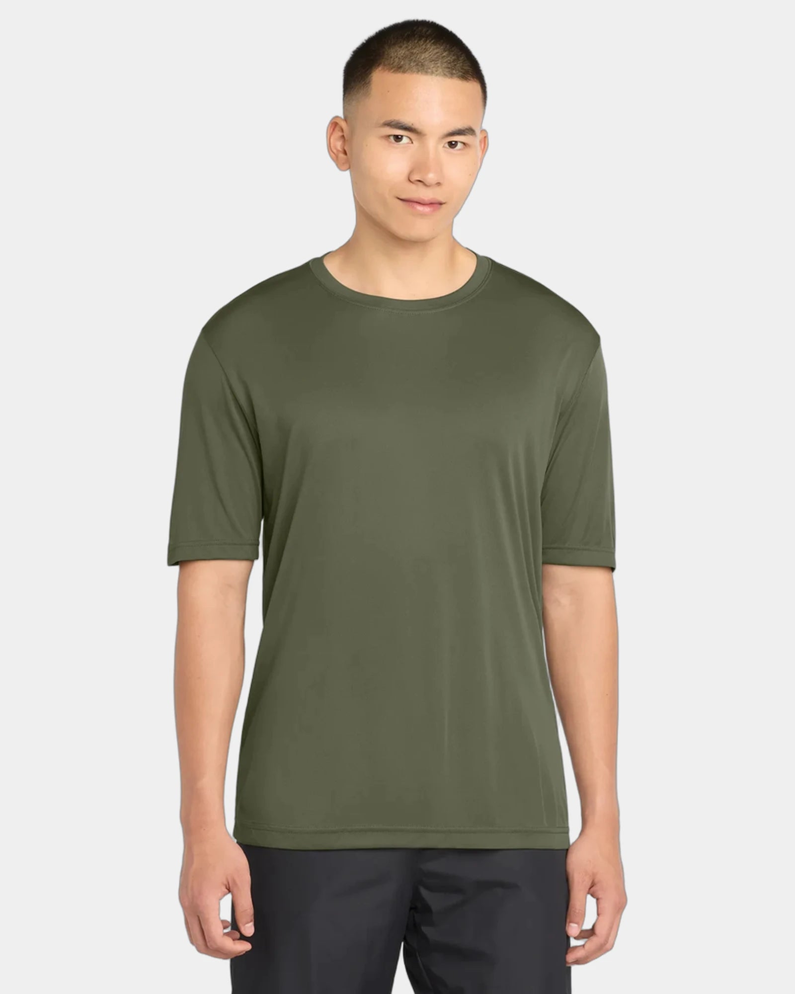 Custom polyester tee Sport-Tek PosiCharge Competitor - Olive Drab Green
