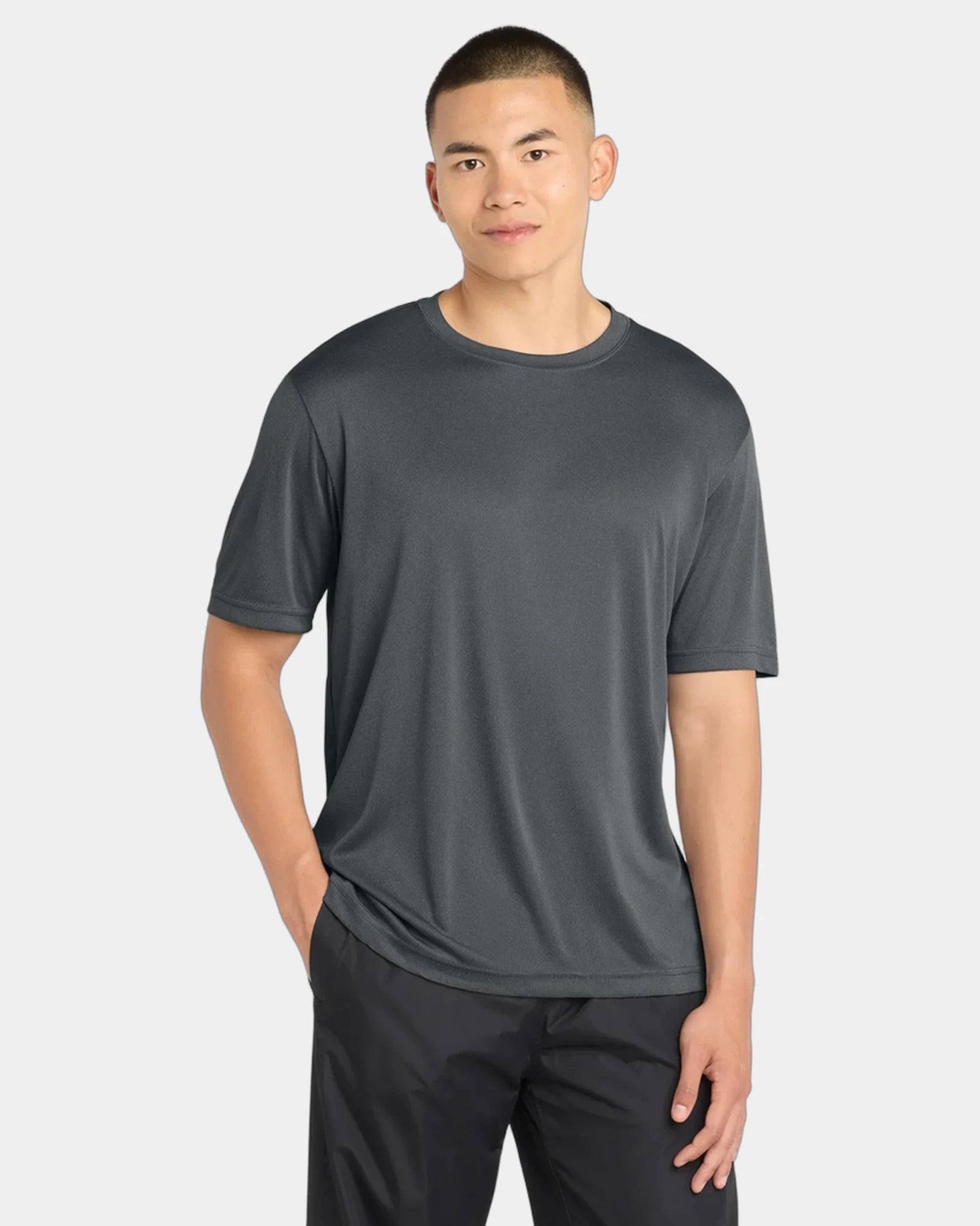 Custom polyester tee Sport-Tek PosiCharge Competitor - Iron Grey Heather
