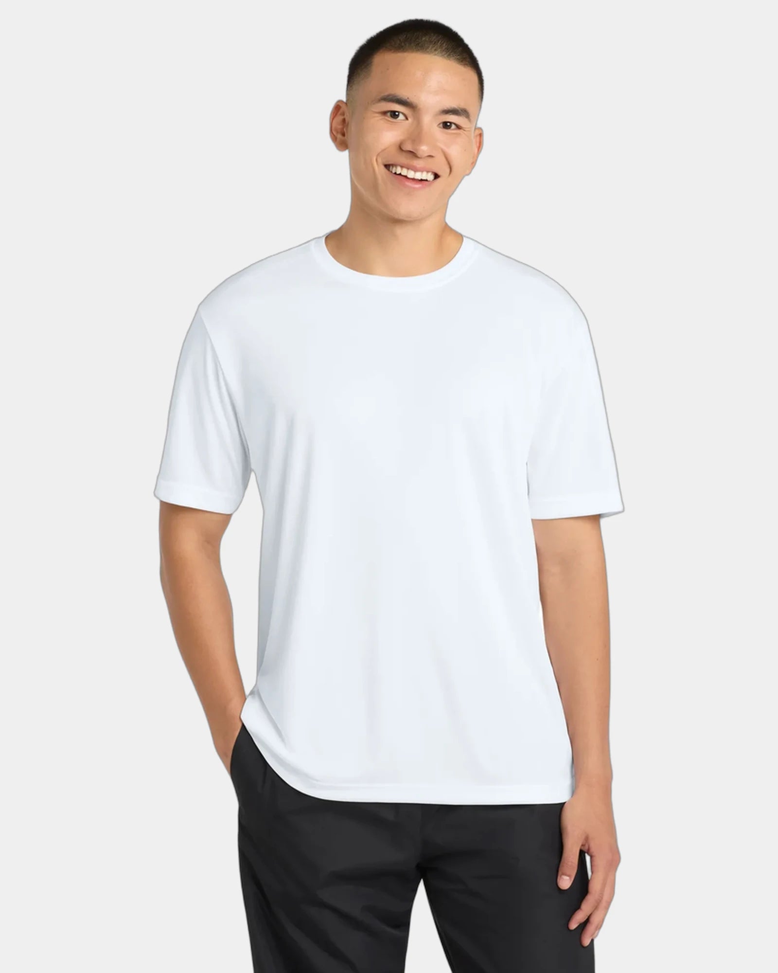 Custom polyester tee Sport-Tek PosiCharge Competitor - White