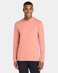 Custom UPF 50 Sport-Tek Posi-UV Pro Long Sleeve Hoodie - Soft Coral