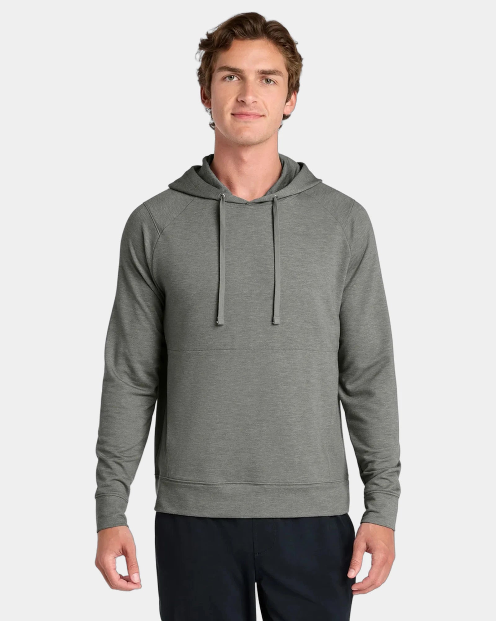 Custom fleece pullover hoodie Sport-Tek Sport-Wick Flex - Light Grey Heather