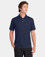 Custom UV polo Sport-Tek Micropique moisture-wicking - True Navy