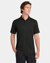 Custom UV polo Sport-Tek Micropique moisture-wicking - Black
