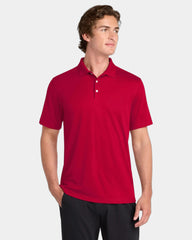 Custom UV polo Sport-Tek Micropique moisture-wicking - Deep Red