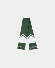 Custom double-layered Sport-Tek Gameday Scarf - Forest Green/ White