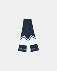 Custom double-layered Sport-Tek Gameday Scarf - True Navy/ White