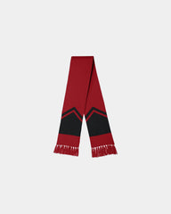 Custom double-layered Sport-Tek Gameday Scarf - Deep Red/ Black