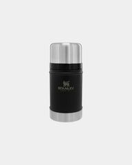 Custom recycled steel Stanley 24 oz insulated food jar - Matte Black