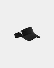 Custom moisture-wicking Sport-Tek Dry Zone visor - Black/ White