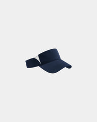 Custom moisture-wicking Sport-Tek Dry Zone visor - True Navy/ White