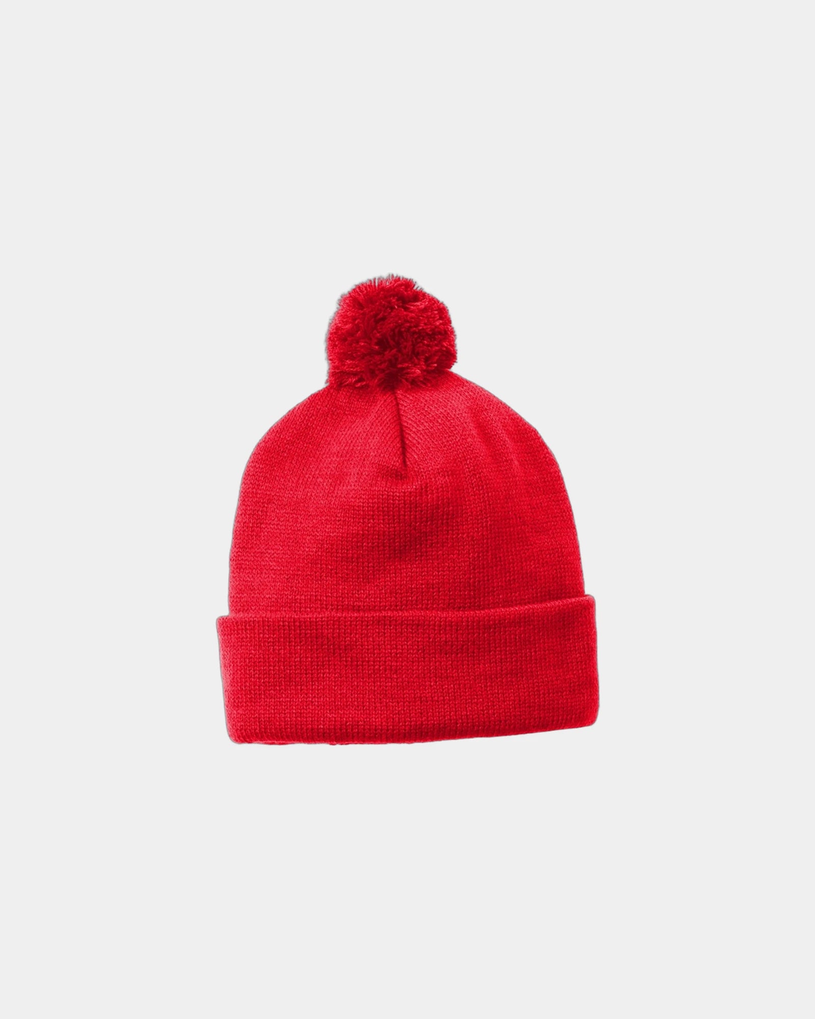 Custom acrylic pom beanie Sport-Tek Solid - True Red