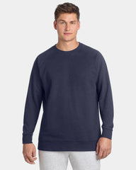 Custom fleece crewneck Sport-Tek Drive Fleece sweatshirt - True Navy