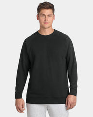Custom fleece crewneck Sport-Tek Drive Fleece sweatshirt - Black