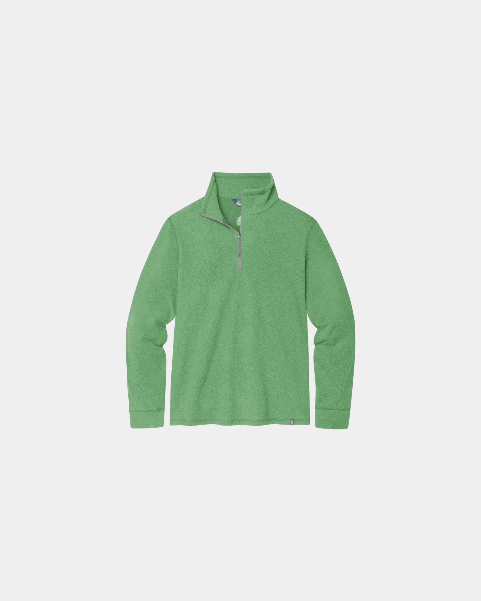 Custom recycled fleece half-zip pullover for teams - Forage Heather