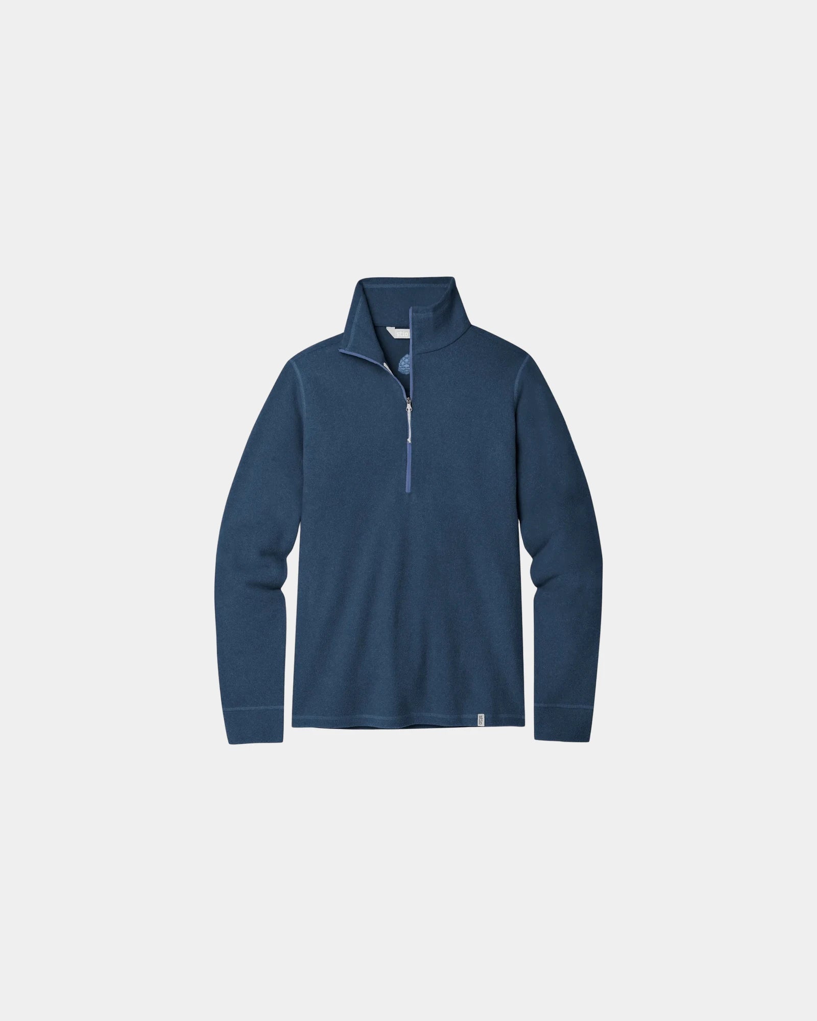 Custom recycled fleece half zip pullover for women - Mountain Shadow