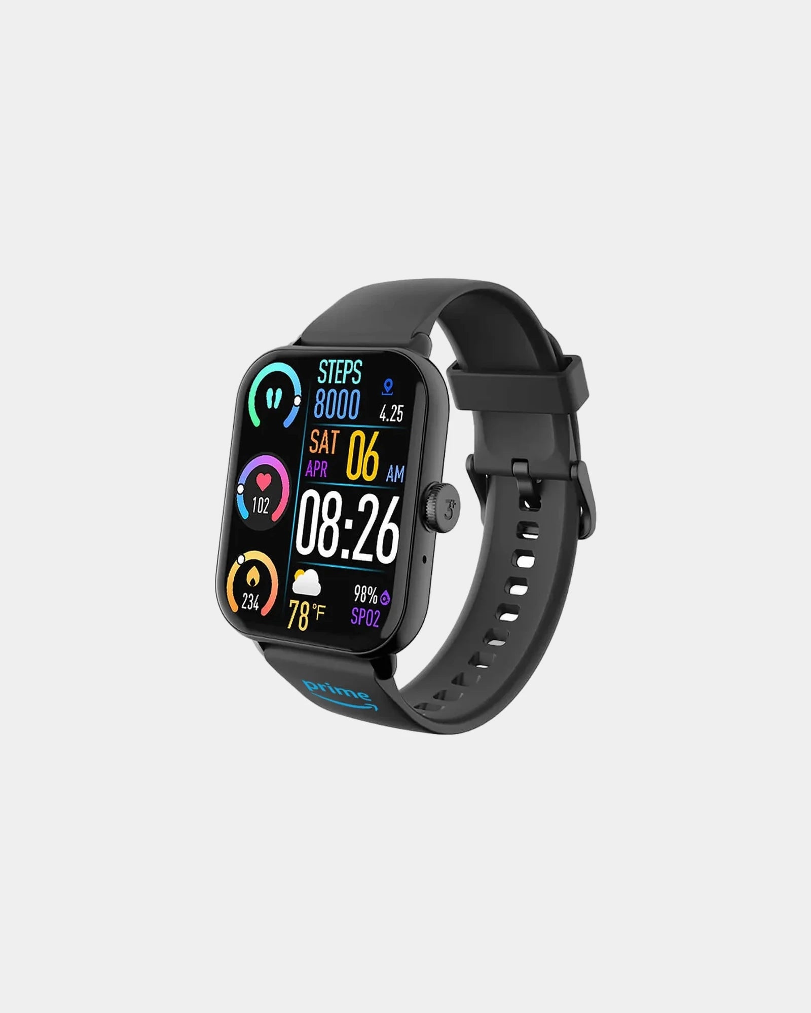 Custom Bluetooth calling smartwatch 3Plus Vibe Fit - Black