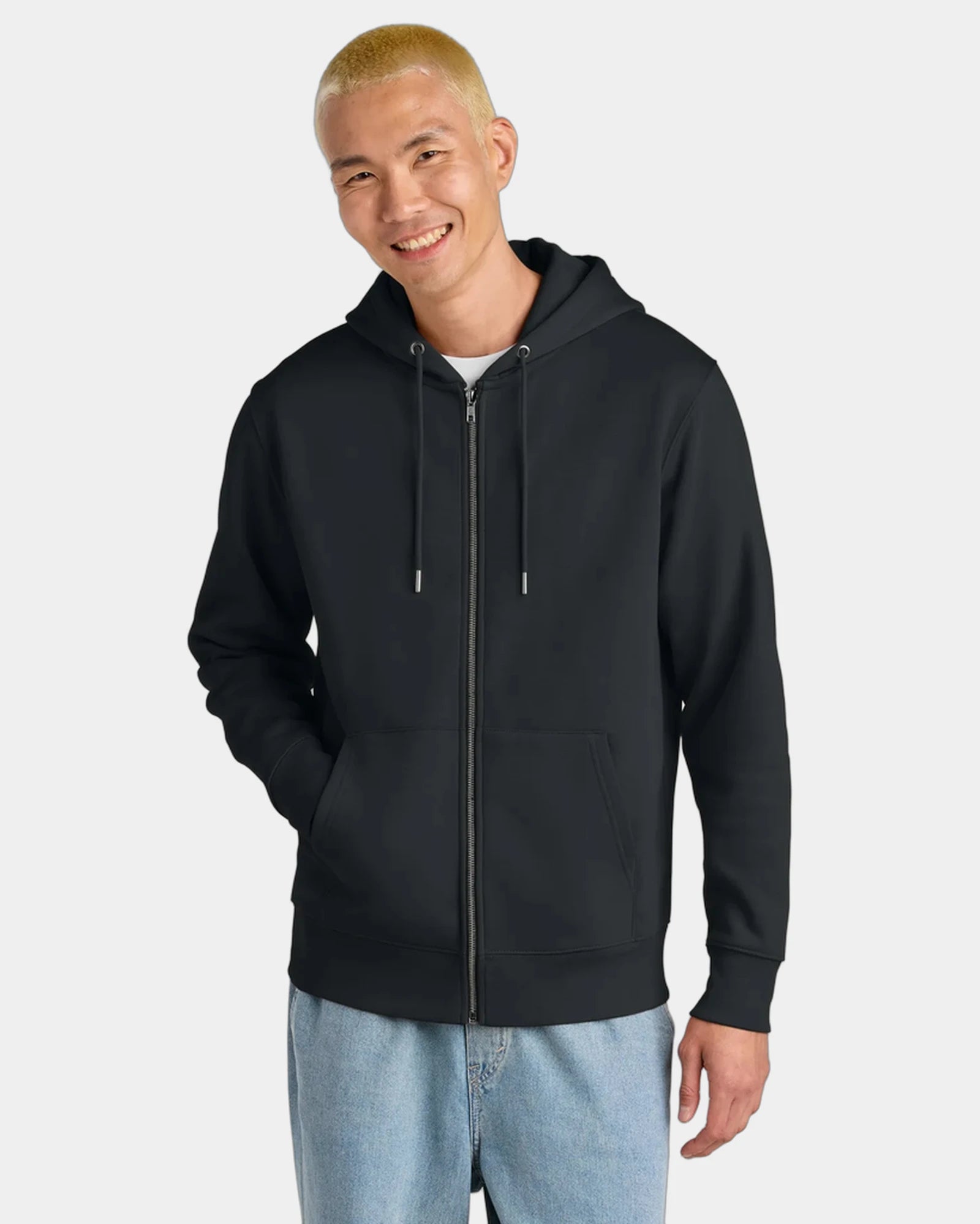 Custom organic cotton Stanley/Stella Cultivator hoodie - Black