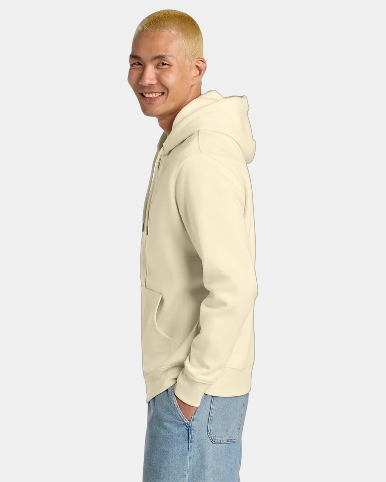 Custom organic cotton Stanley/Stella Cultivator hoodie - Natural Raw