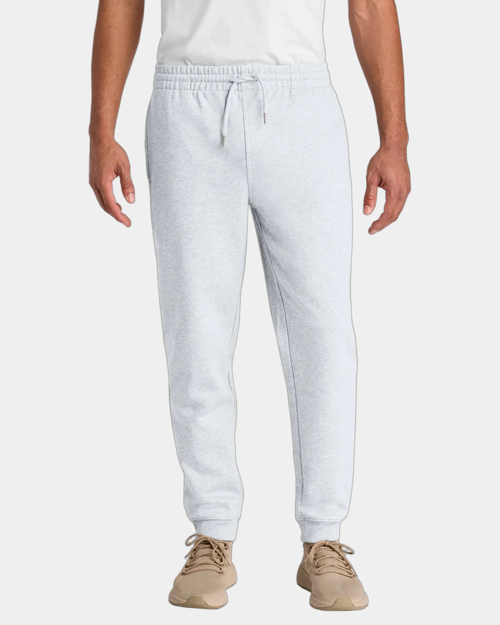 Custom organic cotton Stanley/Stella Flyer Jogger - Cool Heather Grey