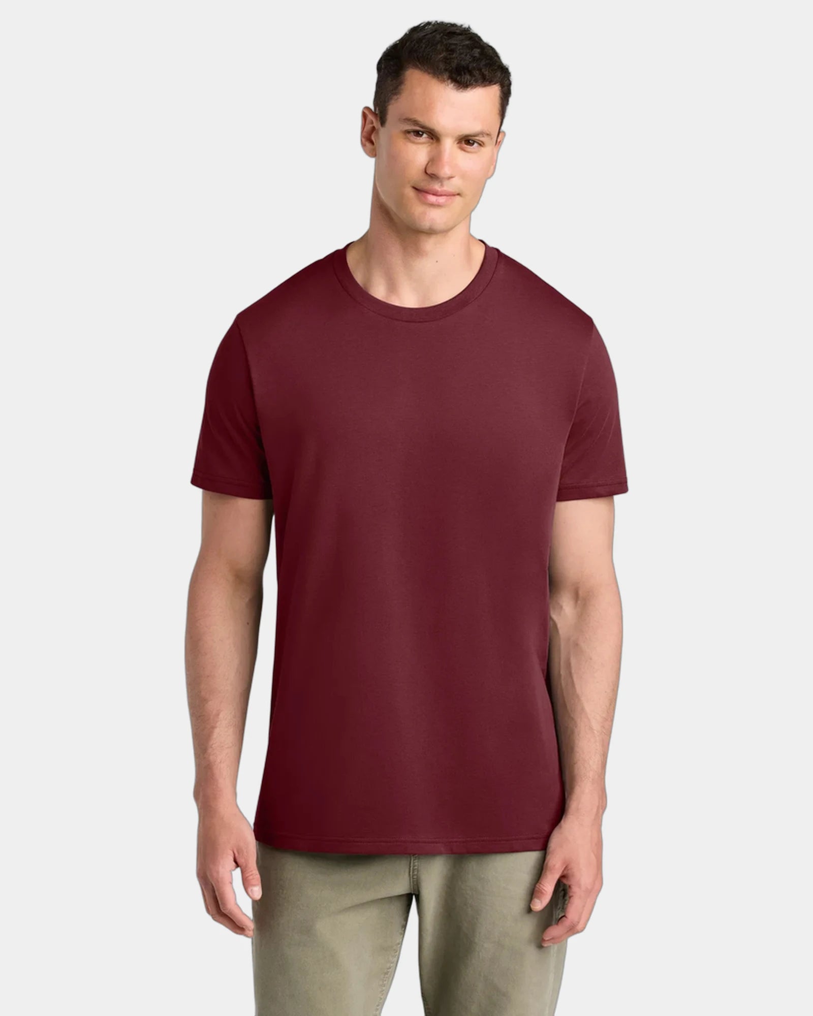 Custom organic cotton Stanley/Stella Crafter Tee - Burgundy