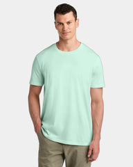 Custom organic cotton Stanley/Stella Crafter Tee - Caribbean Blue