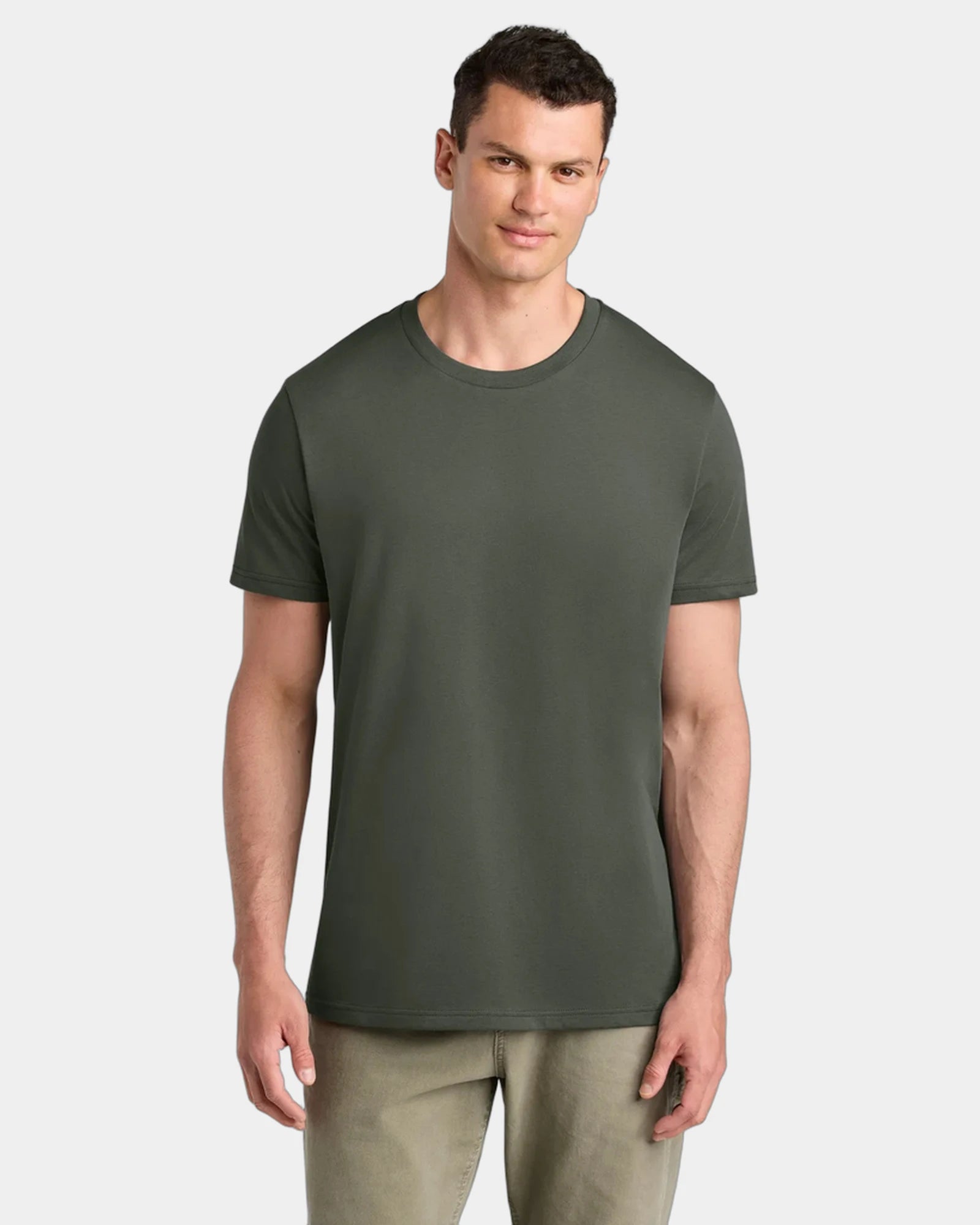Custom organic cotton Stanley/Stella Crafter Tee - Khaki Green