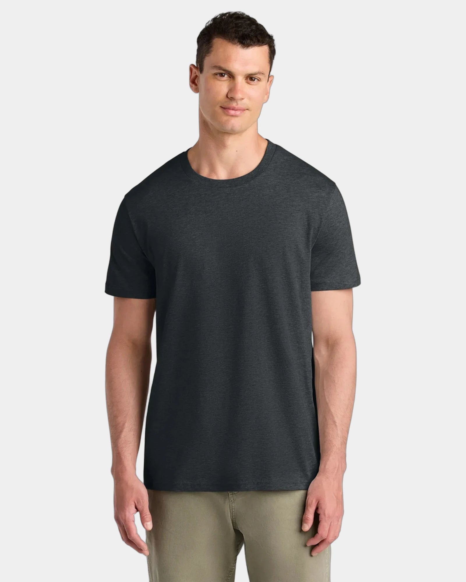 Custom organic cotton Stanley/Stella Crafter Tee - Dark Heather Grey