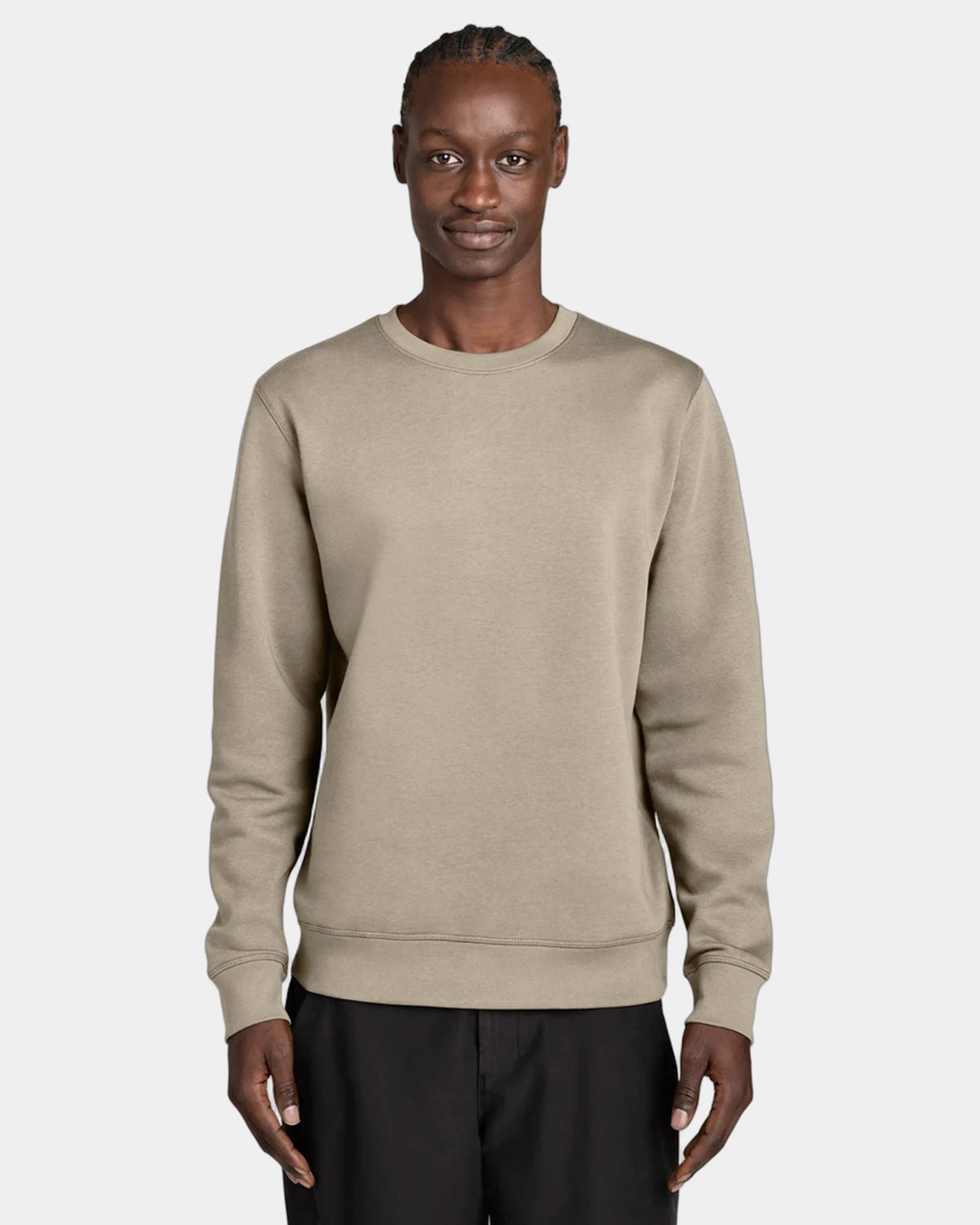 Custom organic cotton Stanley/Stella Roller sweatshirt - Desert Dust