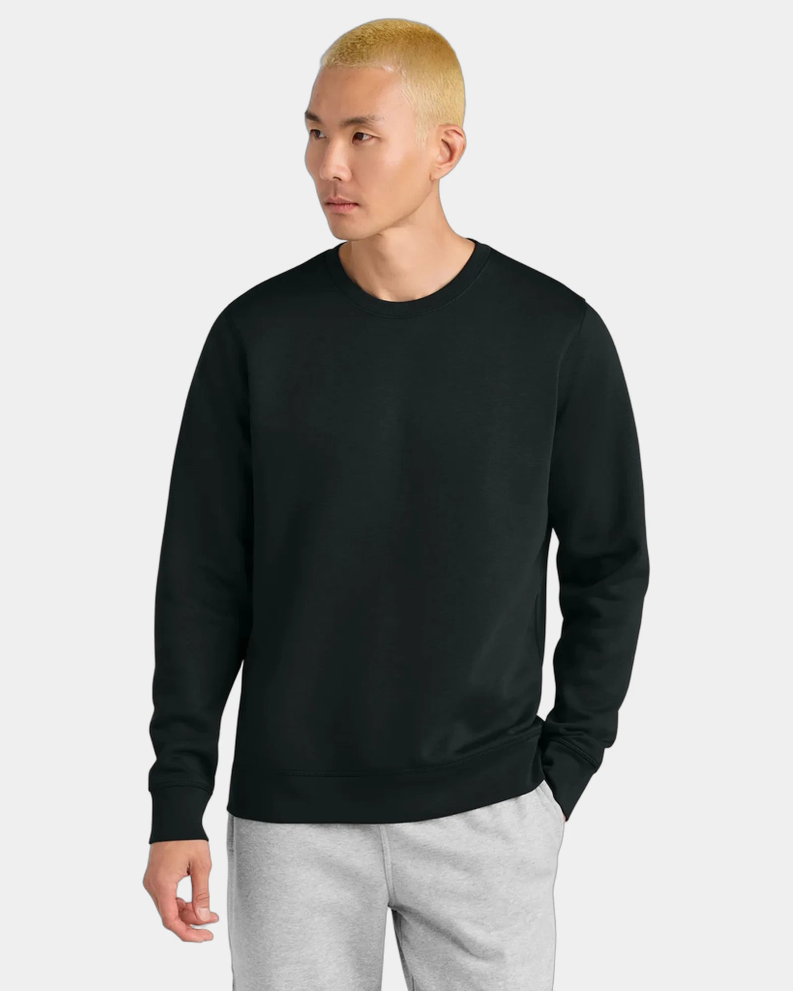Custom organic cotton Stanley/Stella Roller sweatshirt - Black