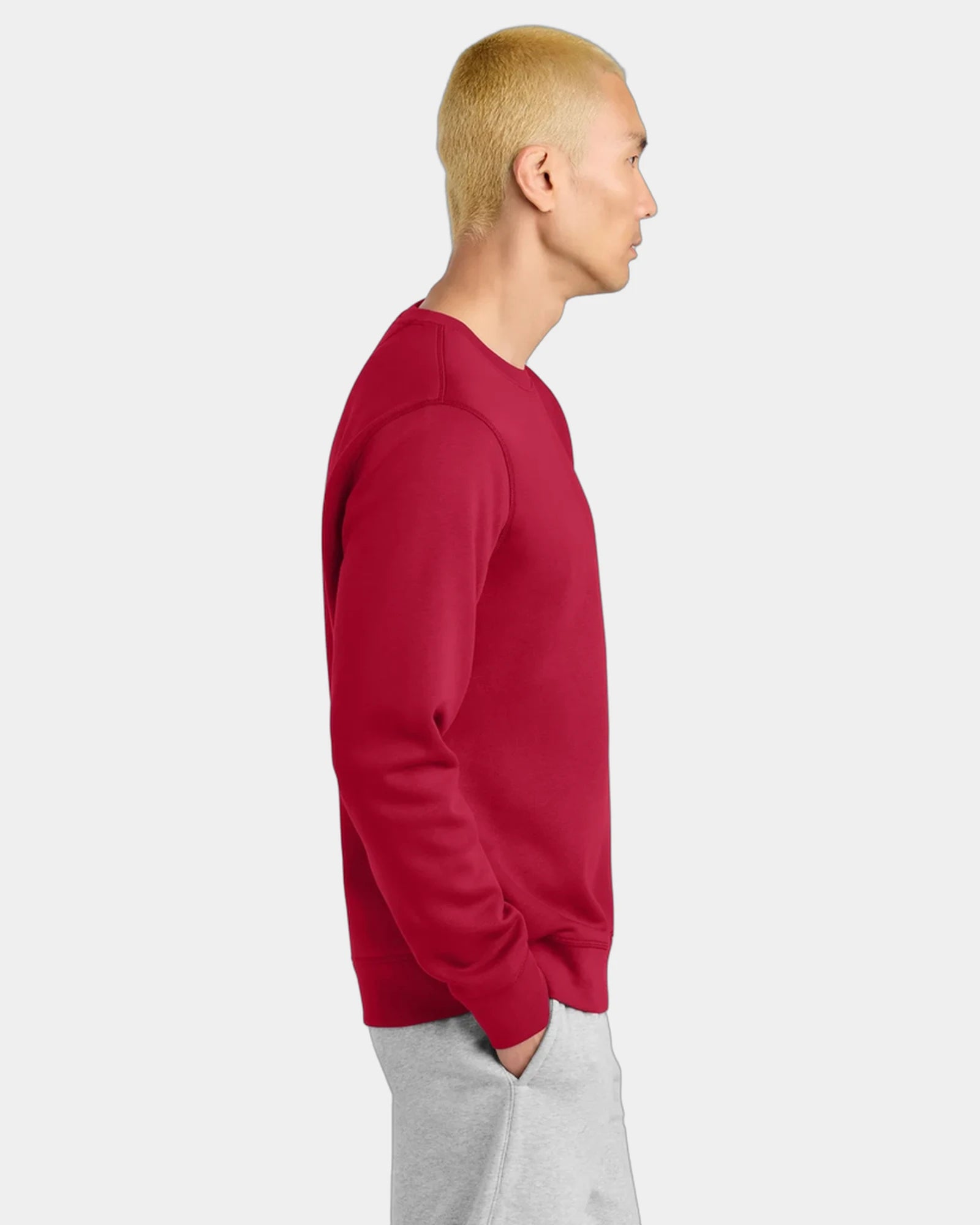 Custom organic cotton Stanley/Stella Roller sweatshirt - Red