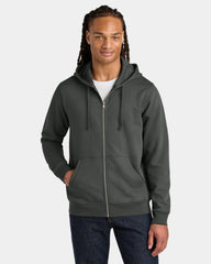Custom organic cotton Stanley/Stella Mixer full-zip hoodie - Anthracite
