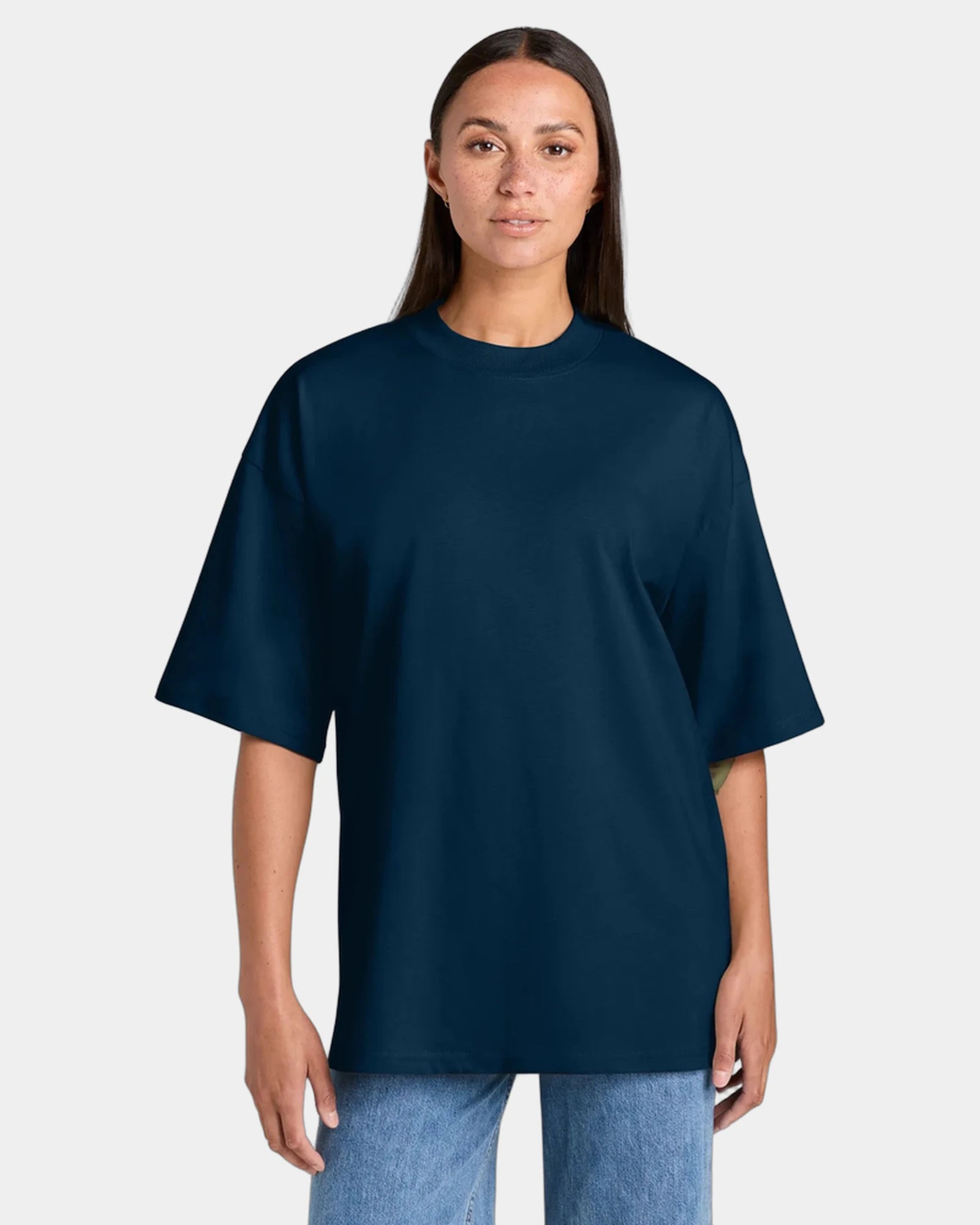 Custom organic cotton Stanley/Stella Blaster 2.0 tee - French Navy