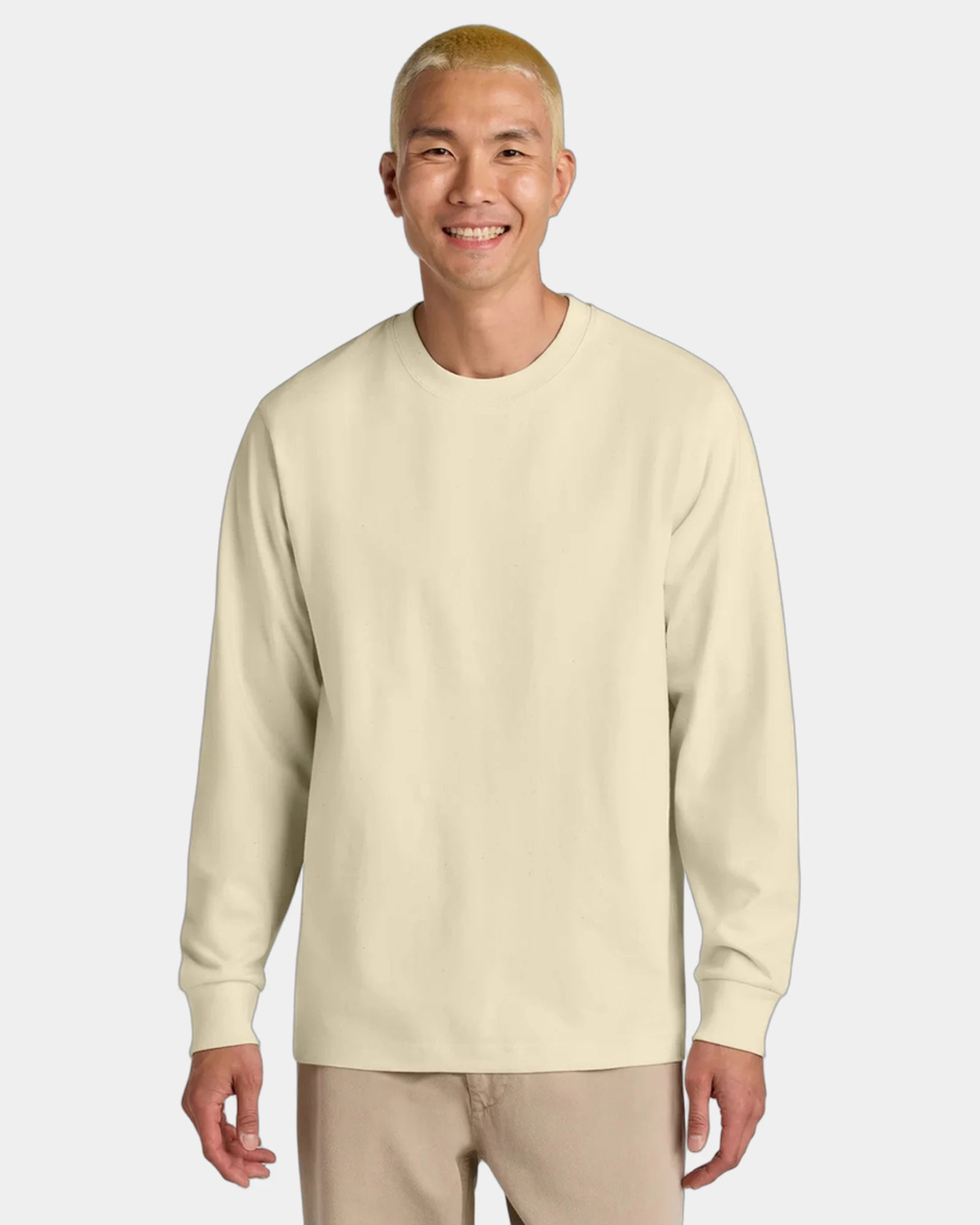 Custom organic cotton tee Stanley/Stella Freestyler LS - Natural Raw